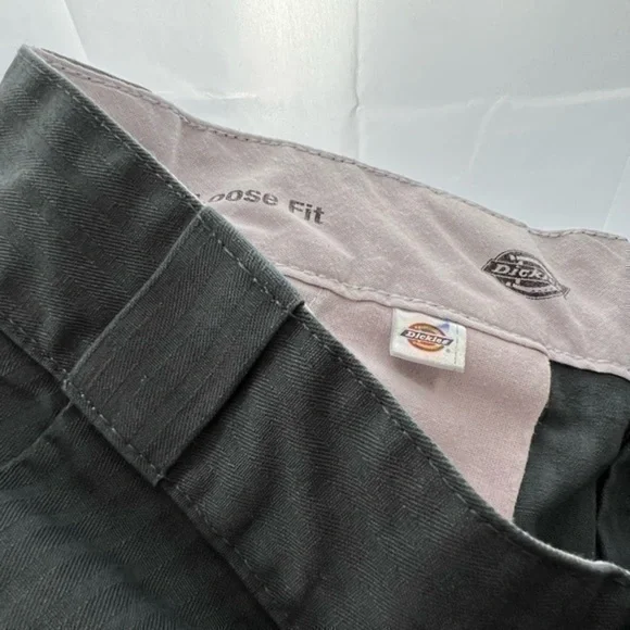 Punk DICKIES Pinstripe Cut Off Shorts Classic Cargo Work Pants 🩸 ★